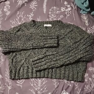 Arizona Jean Company Green Cable Knit Sweater Juniors Meduim